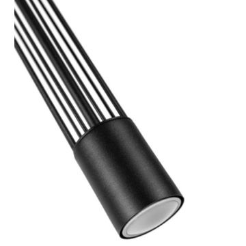 Hanglamp aan een koord PRESCOT 1xGU10/40W/230V zwart