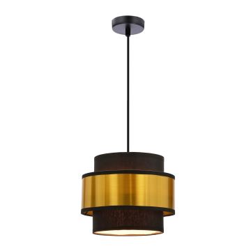 Hanglamp aan een koord PRESTIGE 1xE27/40W/230V goud/zwart