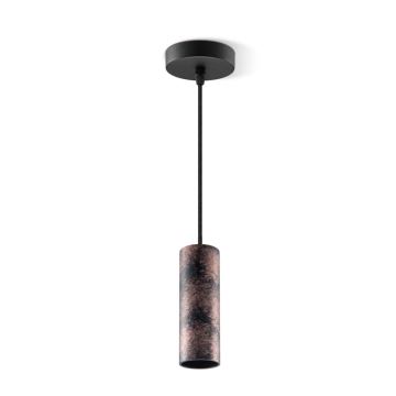 Hanglamp aan een koord SAGA 1xE27/40W/230V zwart/brons