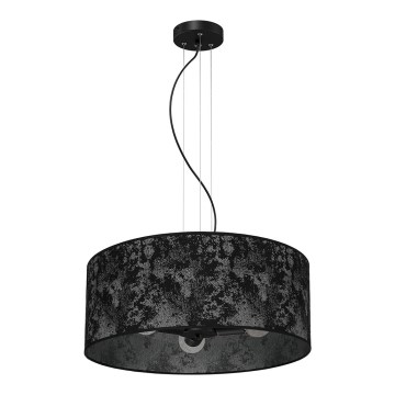 Hanglamp aan een koord SATINO 3xE27/60W/230V zwart/grijs