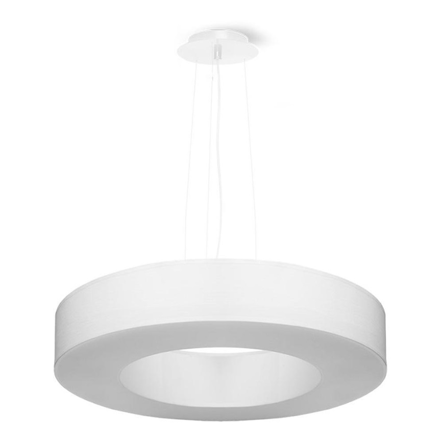 Hanglamp aan een koord SATURNO SLIM 5x E27 / 60W / 230V d. 50 cm wit