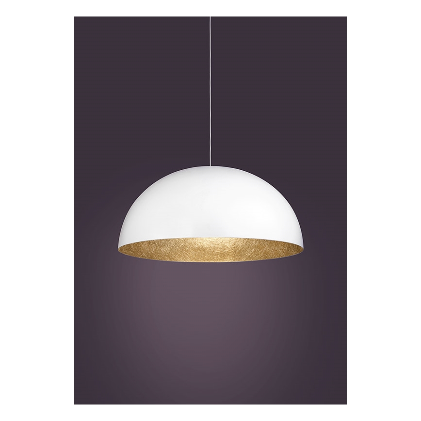 Hanglamp aan een koord SFERA 1xE27/60W/230V diameter 35 cm wit/gouden