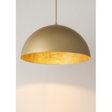 Hanglamp aan een koord SFERA 1xE27/60W/230V diameter 50 cm gouden