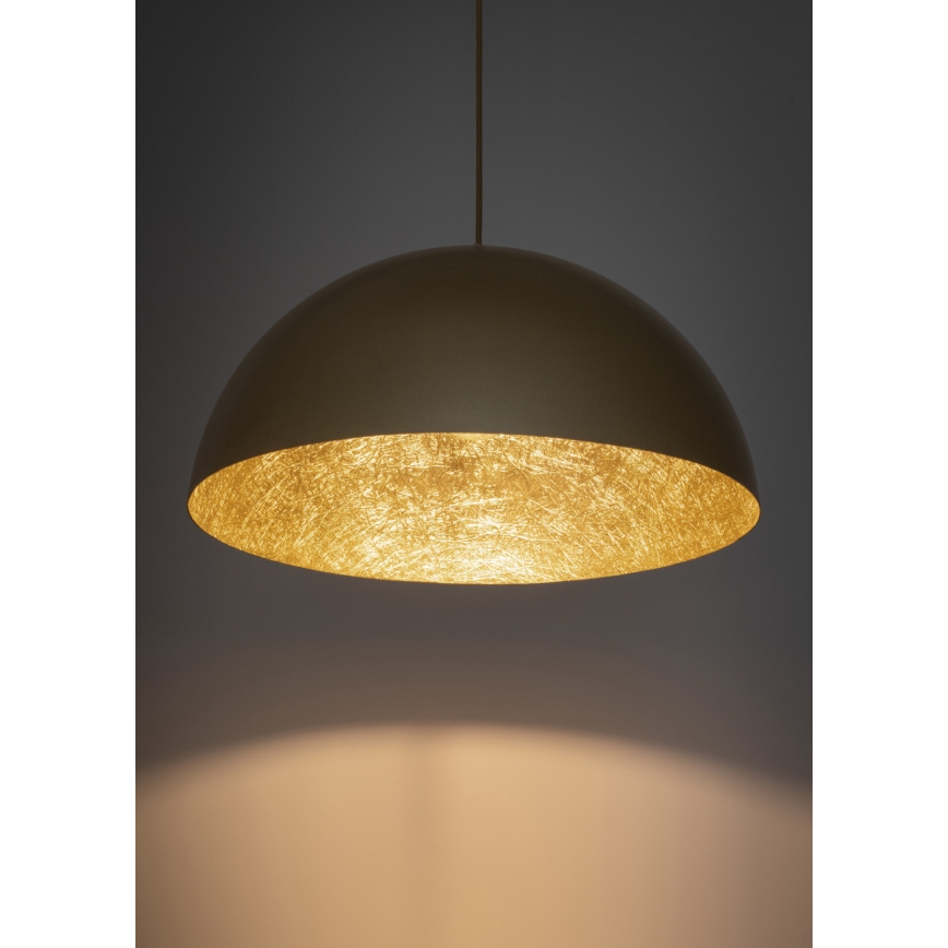 Hanglamp aan een koord SFERA 1xE27/60W/230V diameter 50 cm gouden