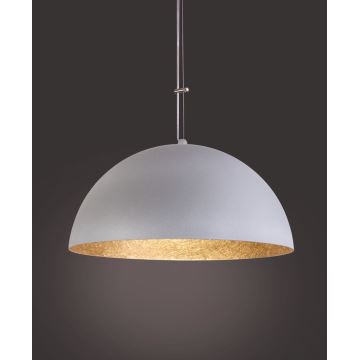 Hanglamp aan een koord SFERA 1xE27/60W/230V diameter 50 cm grijs/gouden