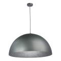 Hanglamp aan een koord SFERA 1xE27/60W/230V diameter 50 cm grijs/zilver