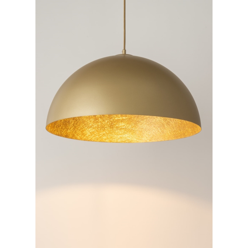 Hanglamp aan een koord SFERA 1xE27/60W/230V diameter 70 cm goud