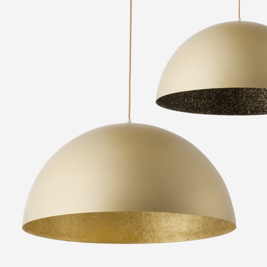 Hanglamp aan een koord SFERA 1xE27/60W/230V diameter 70 cm goud