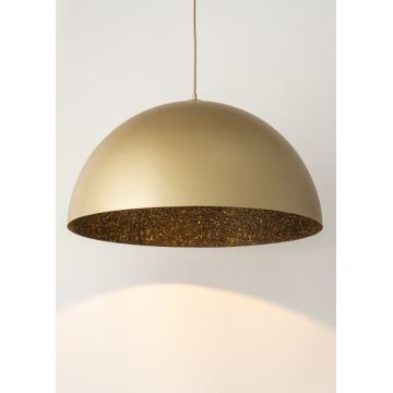 Hanglamp aan een koord SFERA 1xE27/60W/230V diameter 70 cm goud/zwart