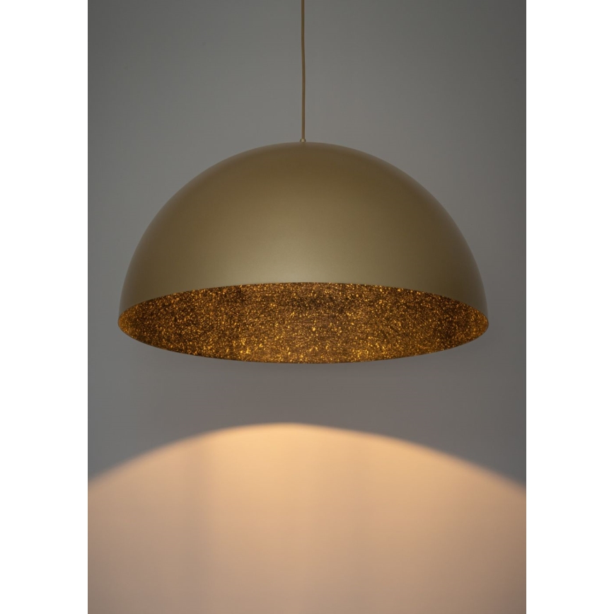 Hanglamp aan een koord SFERA 1xE27/60W/230V diameter 70 cm goud/zwart