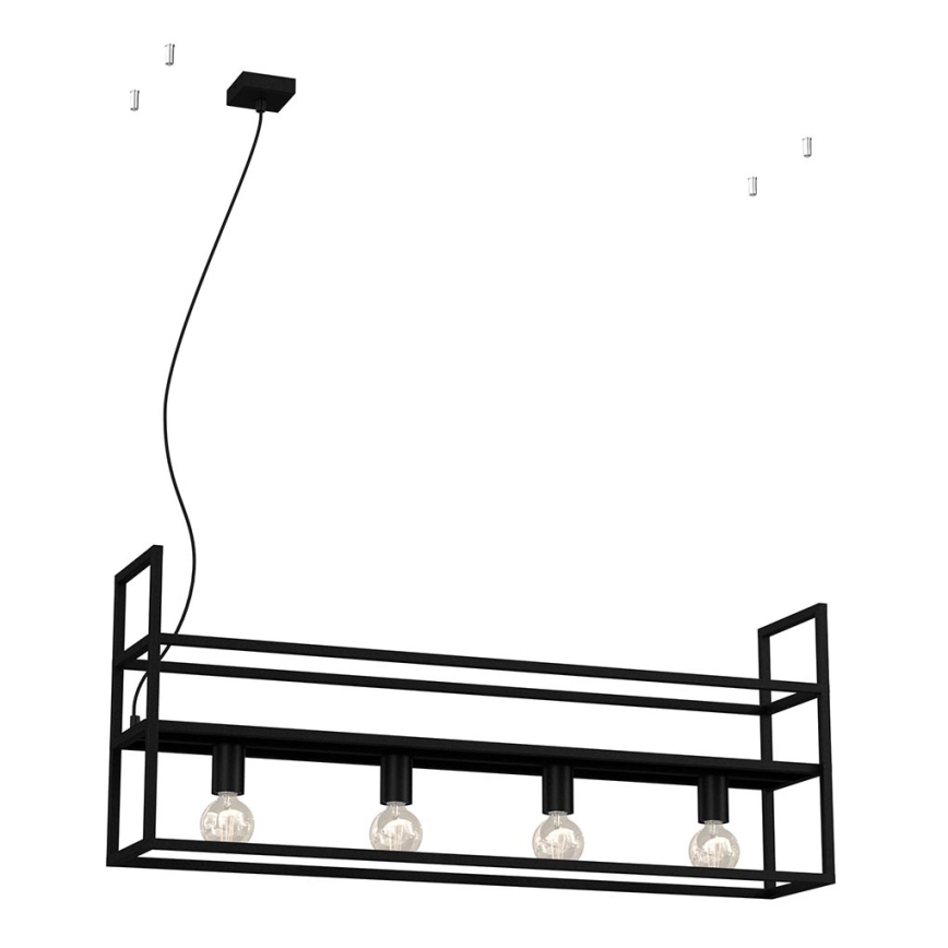 Hanglamp aan een koord SHELF 4xE27/60W/230V