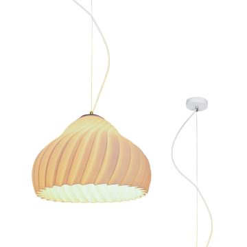 Hanglamp aan een koord SILVO 1xE27/60W/230V diameter 38 cm wit