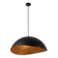 Hanglamp aan een koord SOLARIS 1xE27/60W/230V diameter 69 cm zwart/koper