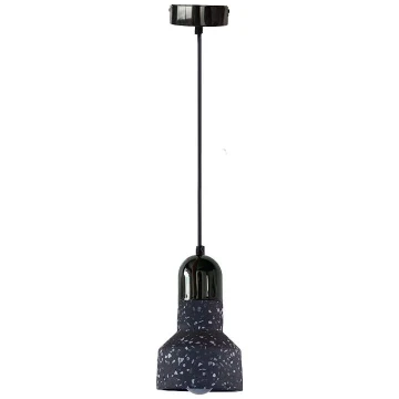 Hanglamp aan een koord TERRAZZO 1xE27/60W/230V diameter 12 cm zwart