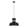 Hanglamp aan een koord TITANIUM 1xE27/60W/230V zwart