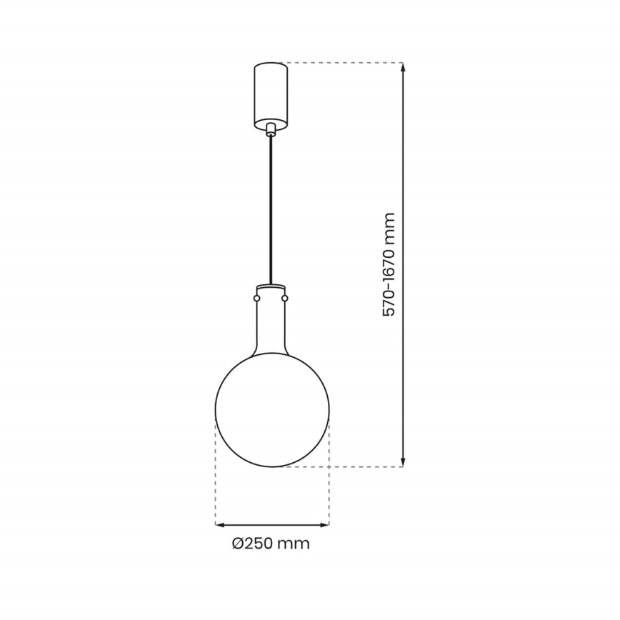 Hanglamp aan een koord TORONTO 1xGU10/8W/230V goud