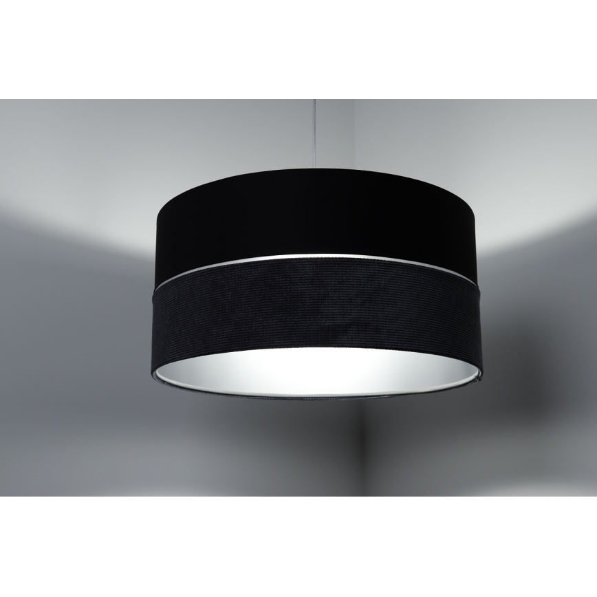 Hanglamp aan een koord TWIST 1xE27/60W/230V zwart/grijs/zilver