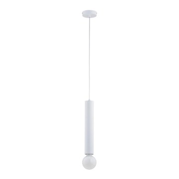 Hanglamp aan een koord TWISTER 1xE27/60W/230V wit
