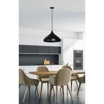 Hanglamp aan een koord VIBORG 1xE27/40W/230V zwart