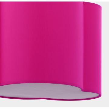 Hanglamp aan een koord voor Kinderen CLOUD 1xE27/25W/230V roze