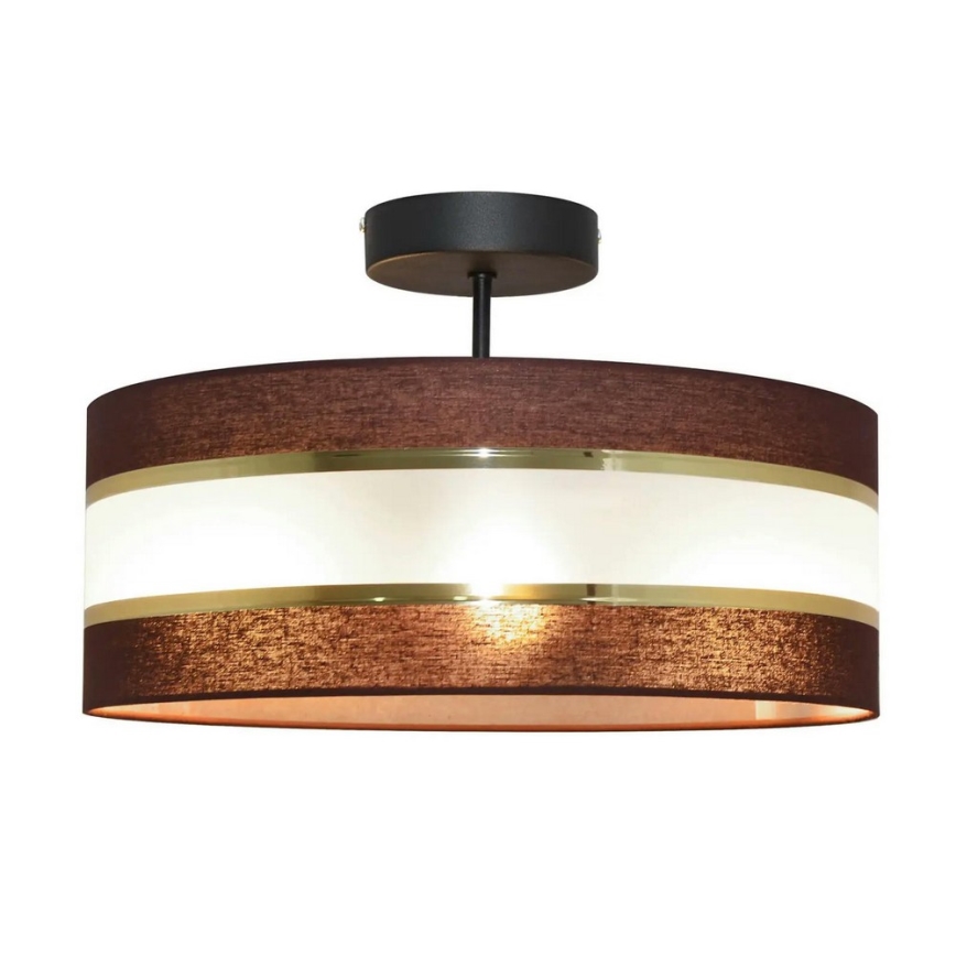 Hanglamp aan een paal HELEN 3xE27/60W/230V bruin/zwart/goud