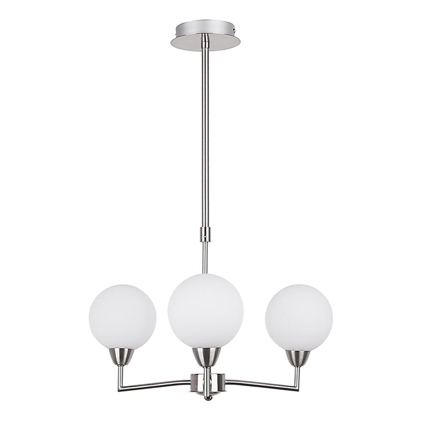 Hanglamp aan een paal LOGOS 3xG9/25W/230V mat chroom