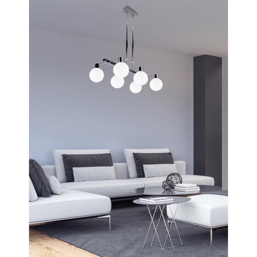 Hanglamp aan een paal  MALDUS 6xG9/40W/230V