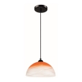 Hanglamp aan een touwtje 1xE27/60W/230V oranje