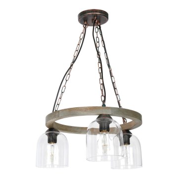 Hanglamp aan ketting HAKON 3xE27/60W/230V