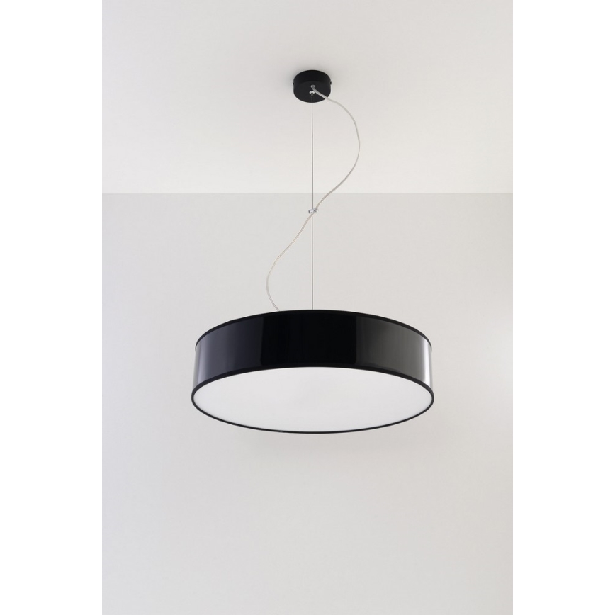 Hanglamp aan koord ARENA 45 3xE27/60W/230V zwart