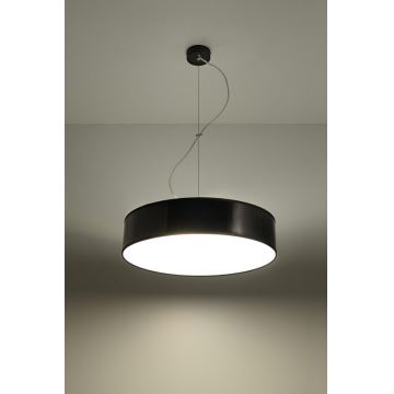 Hanglamp aan koord ARENA 45 3xE27/60W/230V zwart