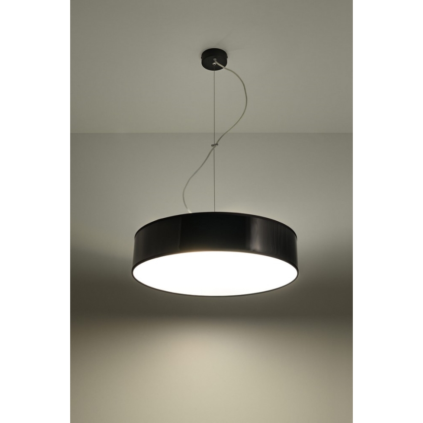 Hanglamp aan koord ARENA 45 3xE27/60W/230V zwart