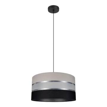 Hanglamp aan koord CORAL 1xE27/60W/230V zwart grijs