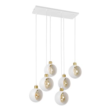 Hanglamp aan koord CYKLOP 6xE27/60W/230V wit