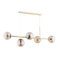 Hanglamp aan koord DANSA 5xE14/40W/230V gouden