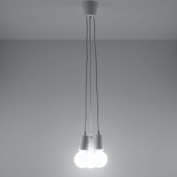 Hanglamp aan koord DIEGO 3xE27/60W/230V