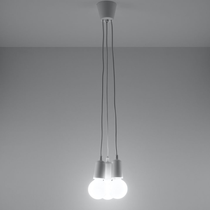 Hanglamp aan koord DIEGO 3xE27/60W/230V