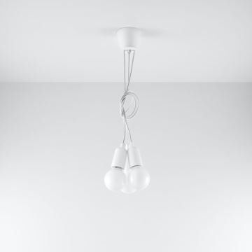 Hanglamp aan koord DIEGO 3xE27/60W/230V