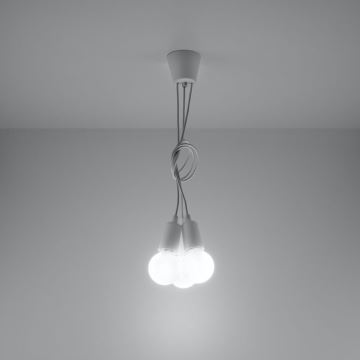 Hanglamp aan koord DIEGO 3xE27/60W/230V