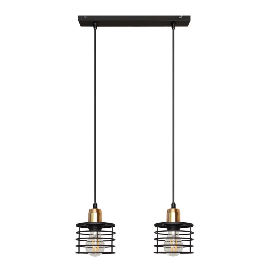 Hanglamp aan koord EDISON 2xE27/60W/230V