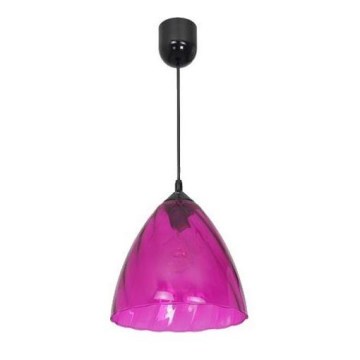 Hanglamp aan koord FLASH 1xE27/60W/230V roze