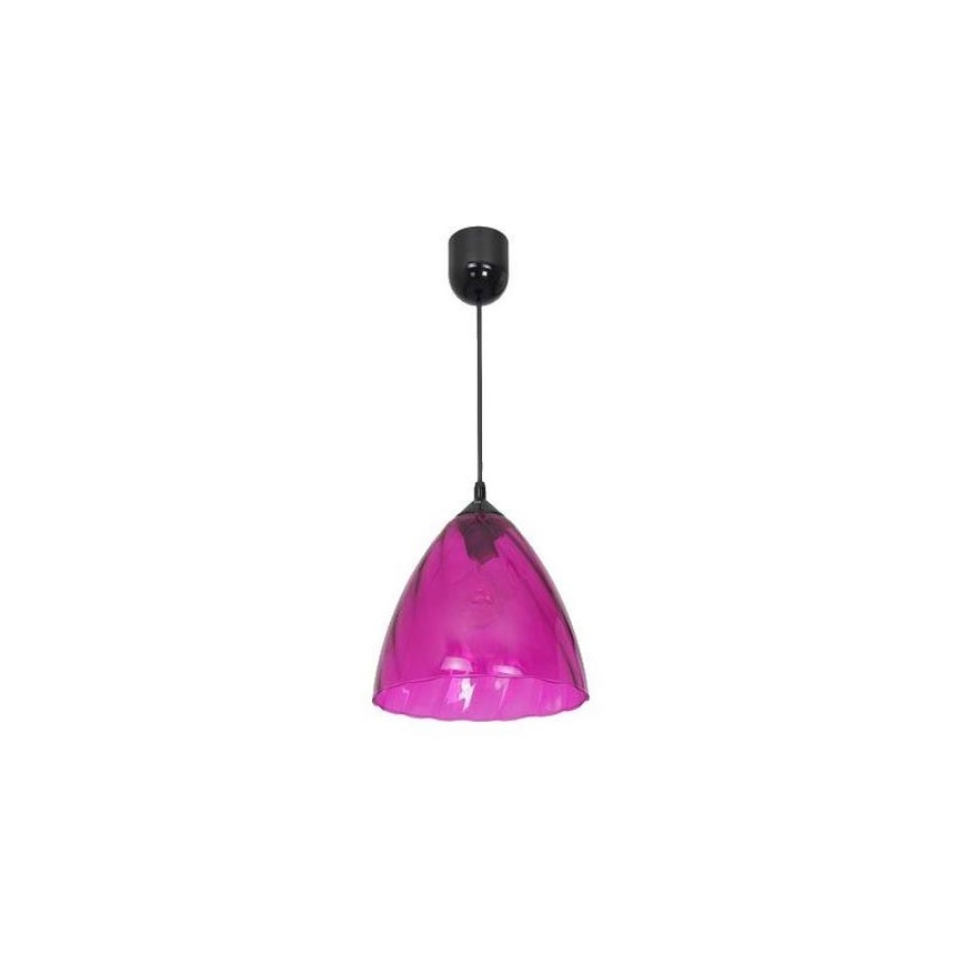 Hanglamp aan koord FLASH 1xE27/60W/230V roze