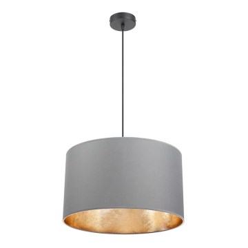 Hanglamp aan koord GLEAM 1xE27/60W/230V grijs/gouden