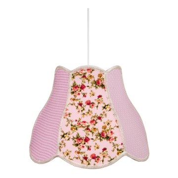 Hanglamp aan koord kinderkamer ZUZA 1xE27/60W/230V roze