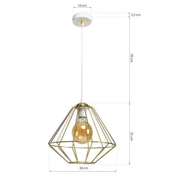 Hanglamp aan koord LUPO 1xE27/60W/230V