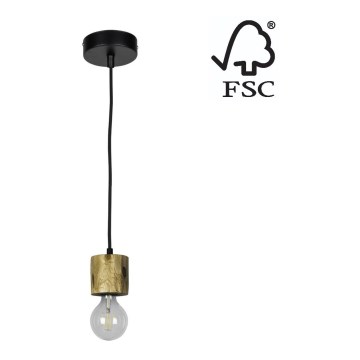 Hanglamp aan koord PINO 1xE27/60W/230V - FSC-gecertificeerd