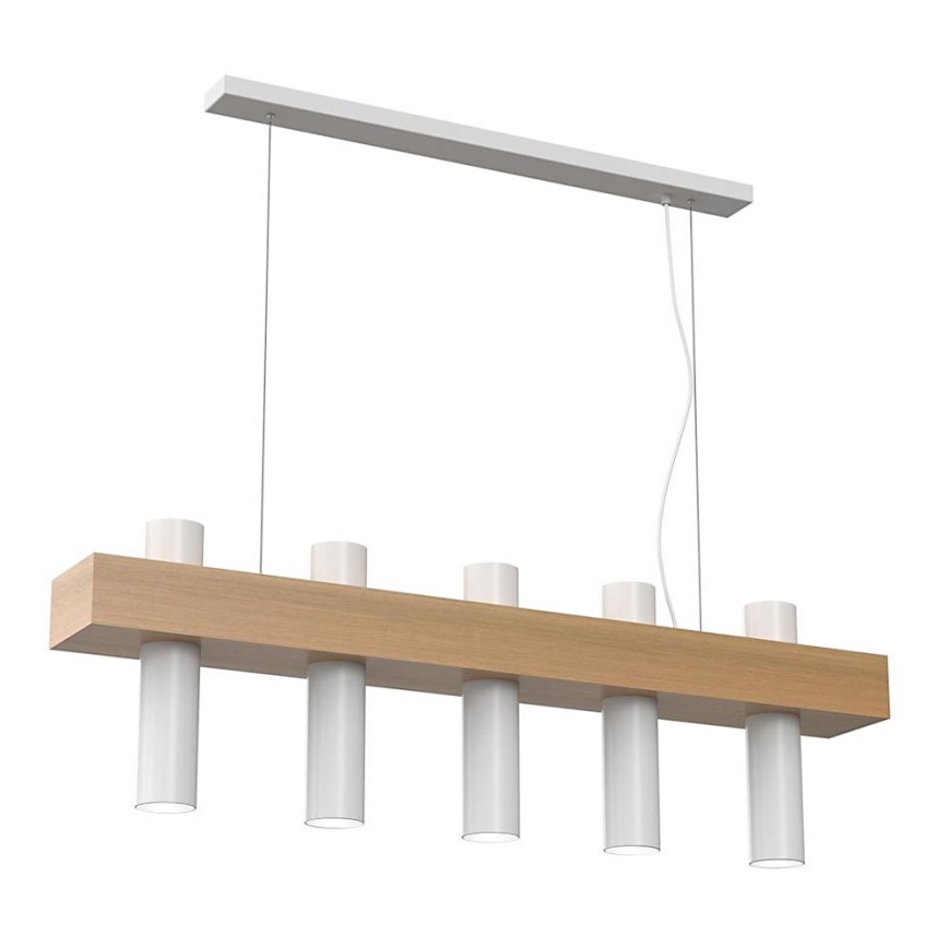 Hanglamp aan koord WEST 5xGU10/25W/230V wit