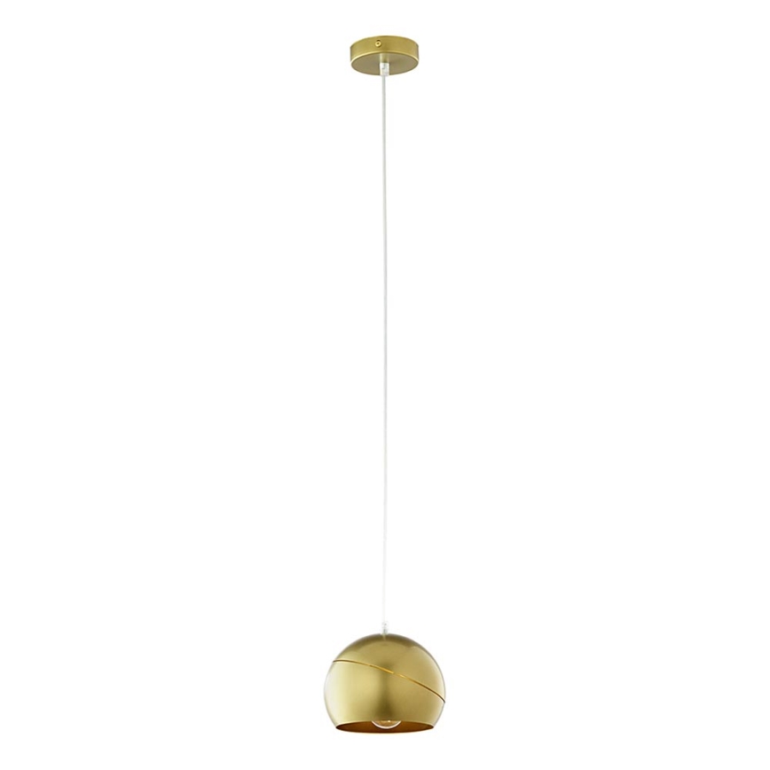 Hanglamp aan koord YODA 1xE27/60W/230V gouden