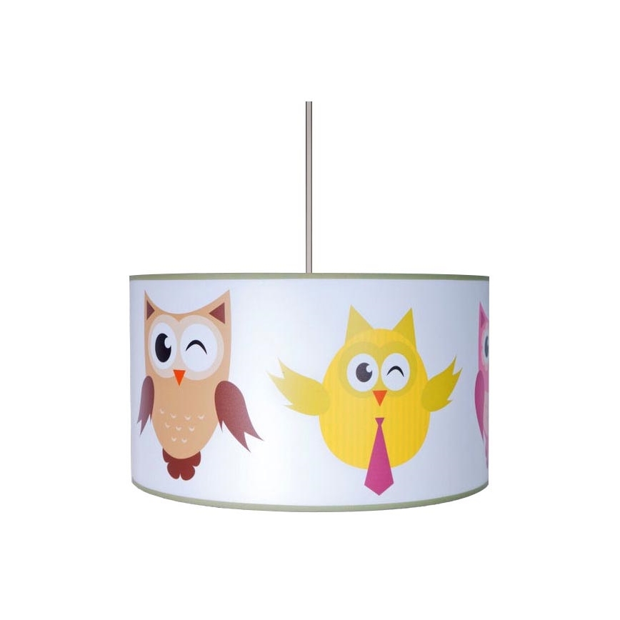 Hanglamp kinderkamer OWLS 1xE27/60W/230V