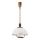 Hanglamp met trekkoord RAMONA 1xE27/60W/230V beige/donkerbruin/grenen